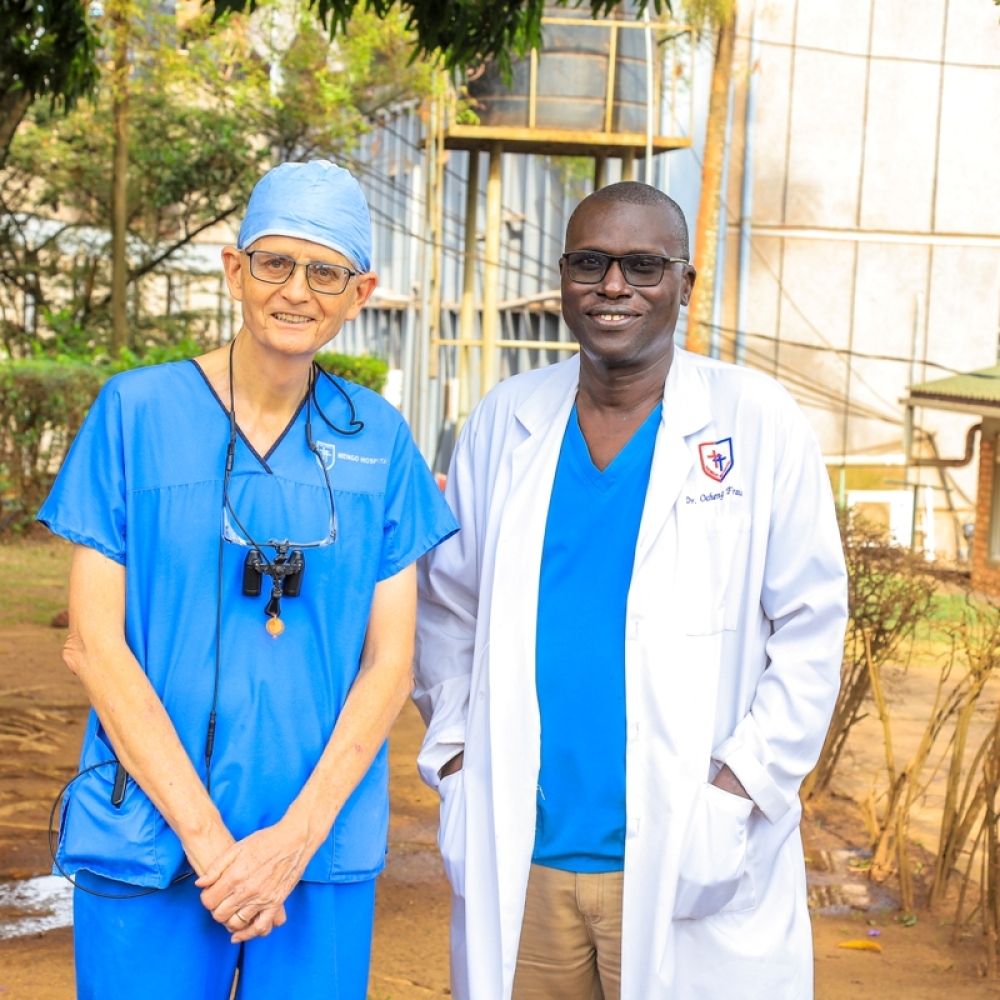 Dr Ken Chapman with Dr Francis Ocheng